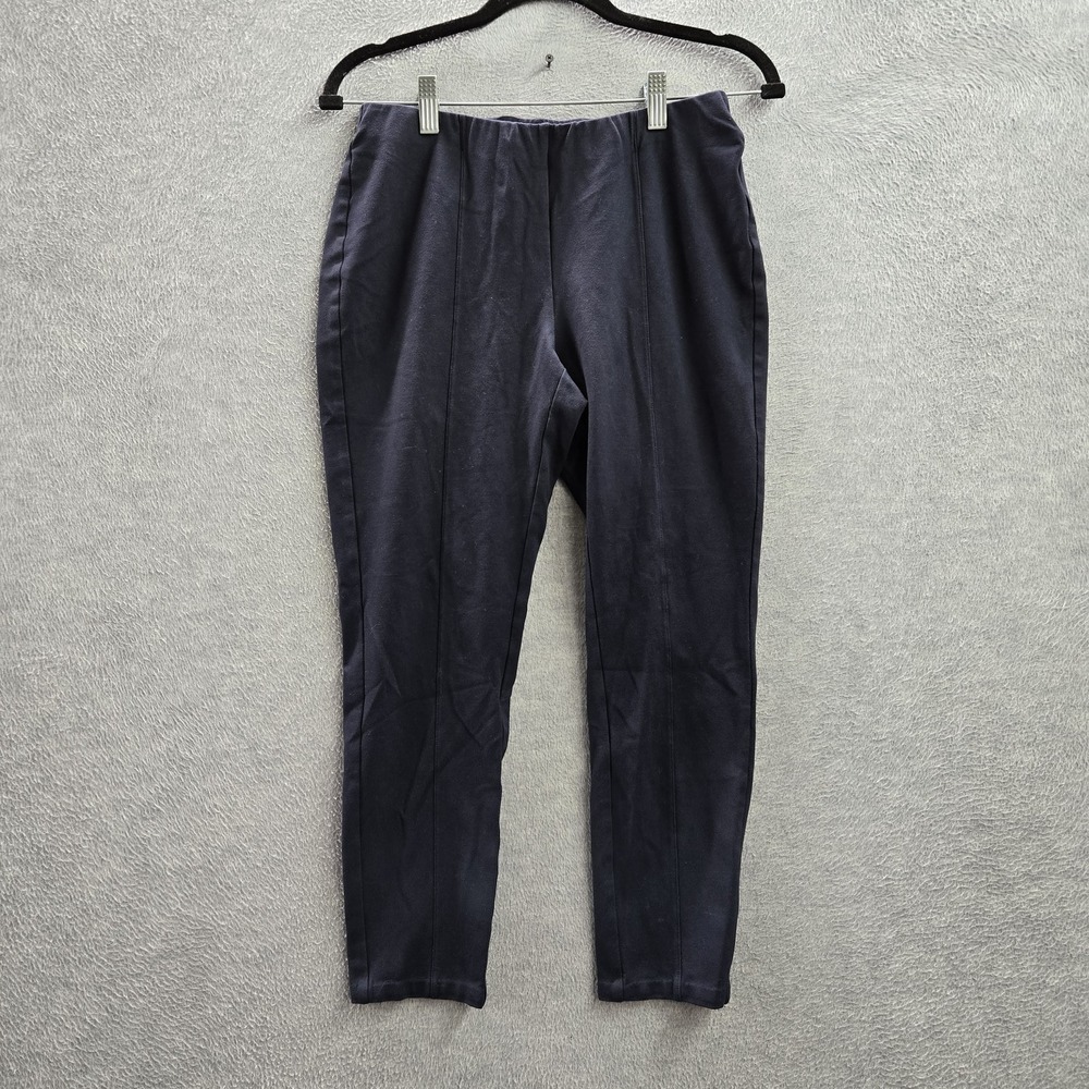 J‎ Jill Women Pants S Navy Nylon Rayon Viscose Legging Ponte